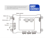 DC to DC Smart Hub for Dual Battery System for Wet Calcium AGM Gel LiFePO4 Batteries