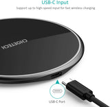 Choetech 15W Wireless Charging Pad with AU Adapter for iPhone Samsung etc