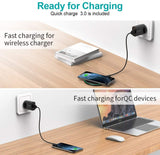 Choetech 15W Wireless Charging Pad with AU Adapter for iPhone Samsung etc