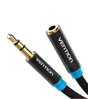 3.5mm Braided Jack Audio Aux Extension Cable Cord Male to Female - 0.5M to 5M