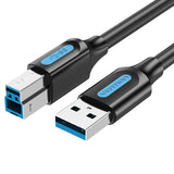 Vention Premium 0.5M 1.5M 3M USB 3.0 Cable A-Male to B-Male for Printer, Server, External HDD, Hubs etc