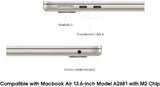 Flaretech MacBook Air 2022 13.6-inch Case Model A2681 Compatible with MacBook Air with M2 chip Model A2681 - Light Blue