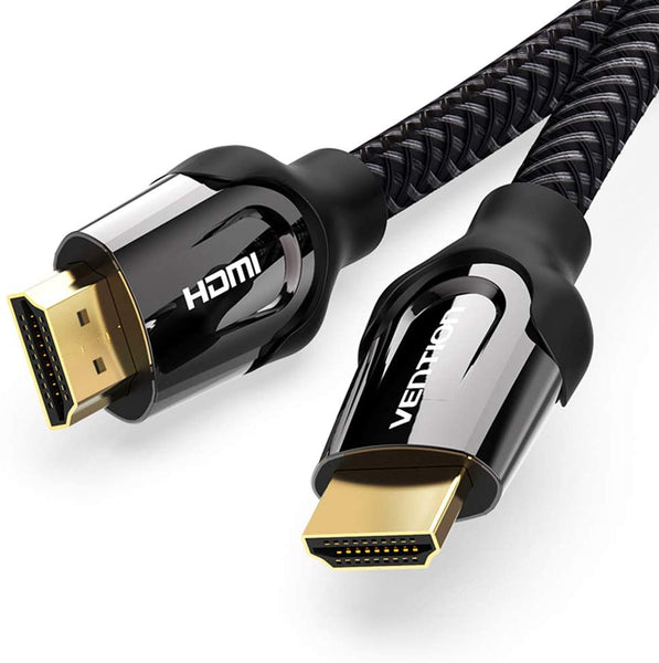 Vention 2M 3M 5M 4K HDMI Cable HDMI 2.0 Cable High Speed 18Gbps,Nylon Braided,Support 3D 1080P,Ethernet and Audio Return (ARC)